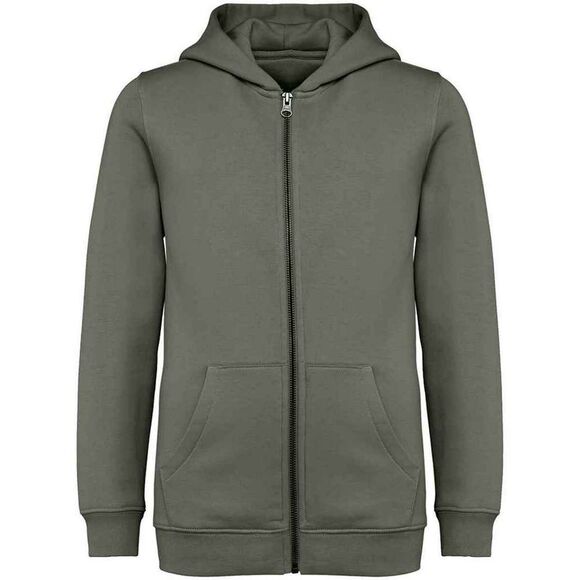 Native Spirit Childrens/Kids Full Zip Hoodie / Natural Khaki